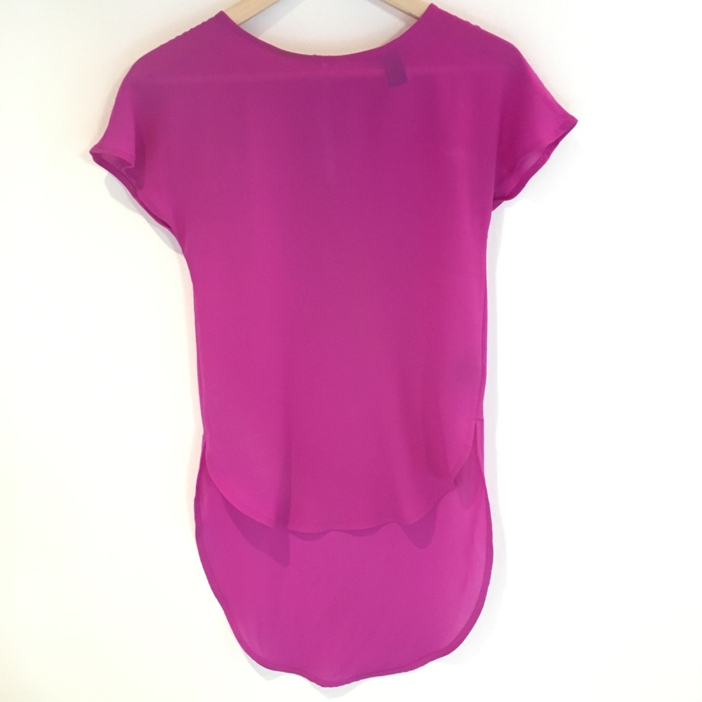 H&M High Low Purple Top